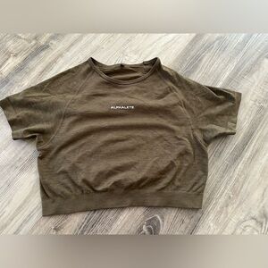 Alphalete Women's Brown Crop Top